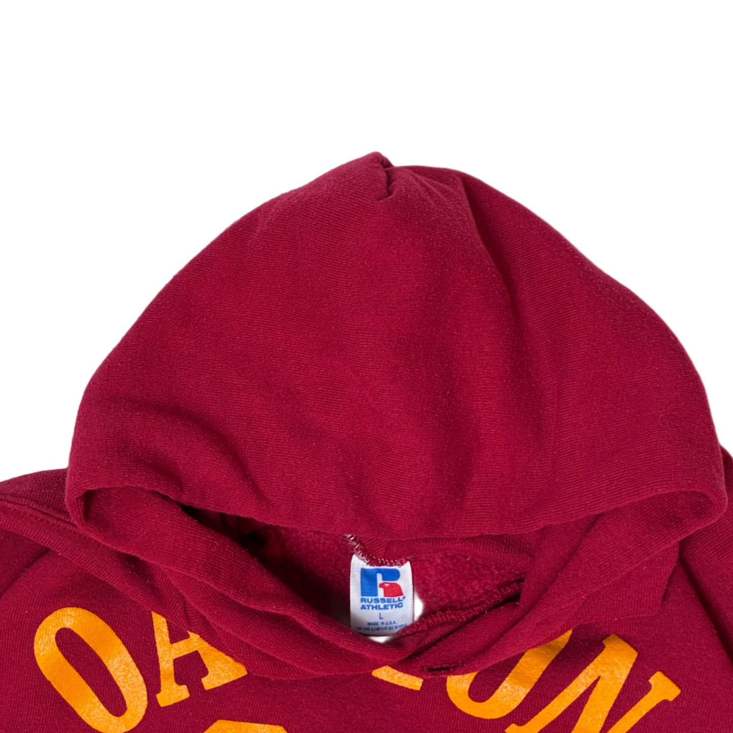 Crimson Red Russell Athletic 80s Hoodie