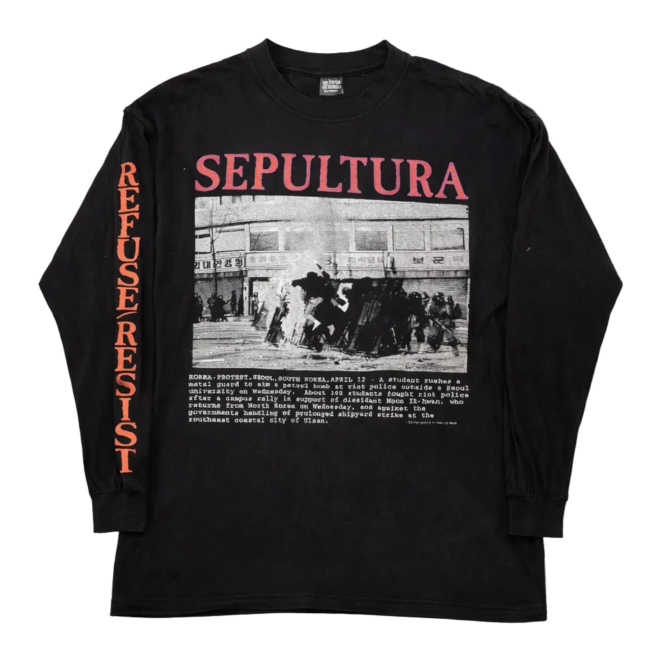 Sepultura 1994 'Korea Protest Chaos' Long Sleeve