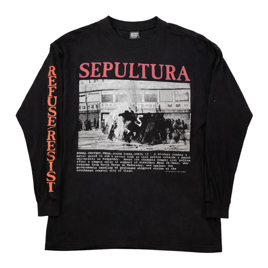 Sepultura 1994 'Korea Protest Chaos' Long Sleeve