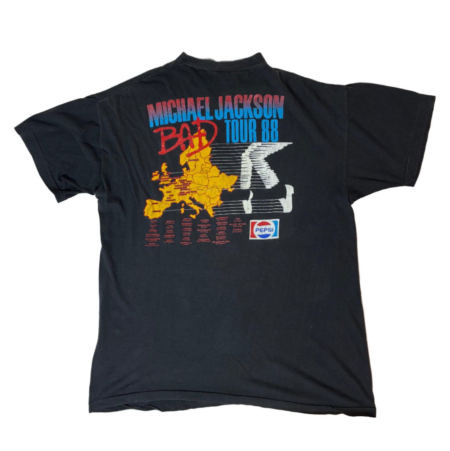 Michael Jackson 1988 'Bad' Tour T Shirt