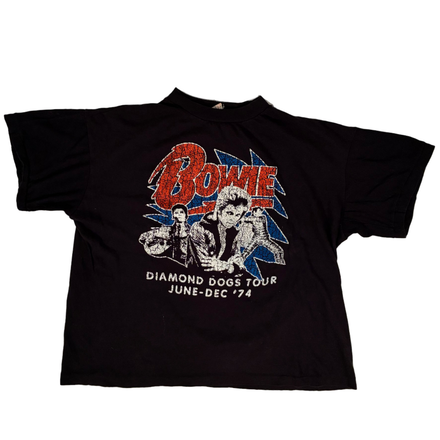 David Bowie 1974 'Diamond Dogs Tour' T-Shirt *Bootleg