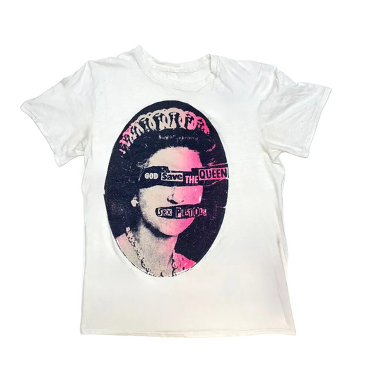 Sex Pistols 80s 'God Save the Queen' T-Shirt Thrashed*