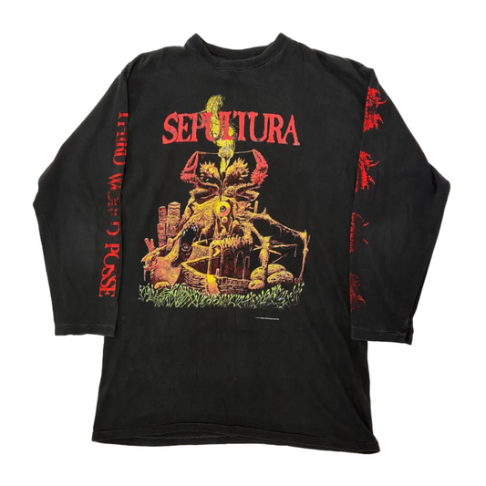 Sepultura 1992 'Arise / Third World Posse' Long Sleeve