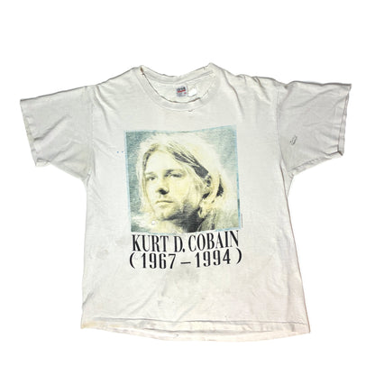 Kurt Cobain 1994 'Memorial' T-Shirt *Thrashed