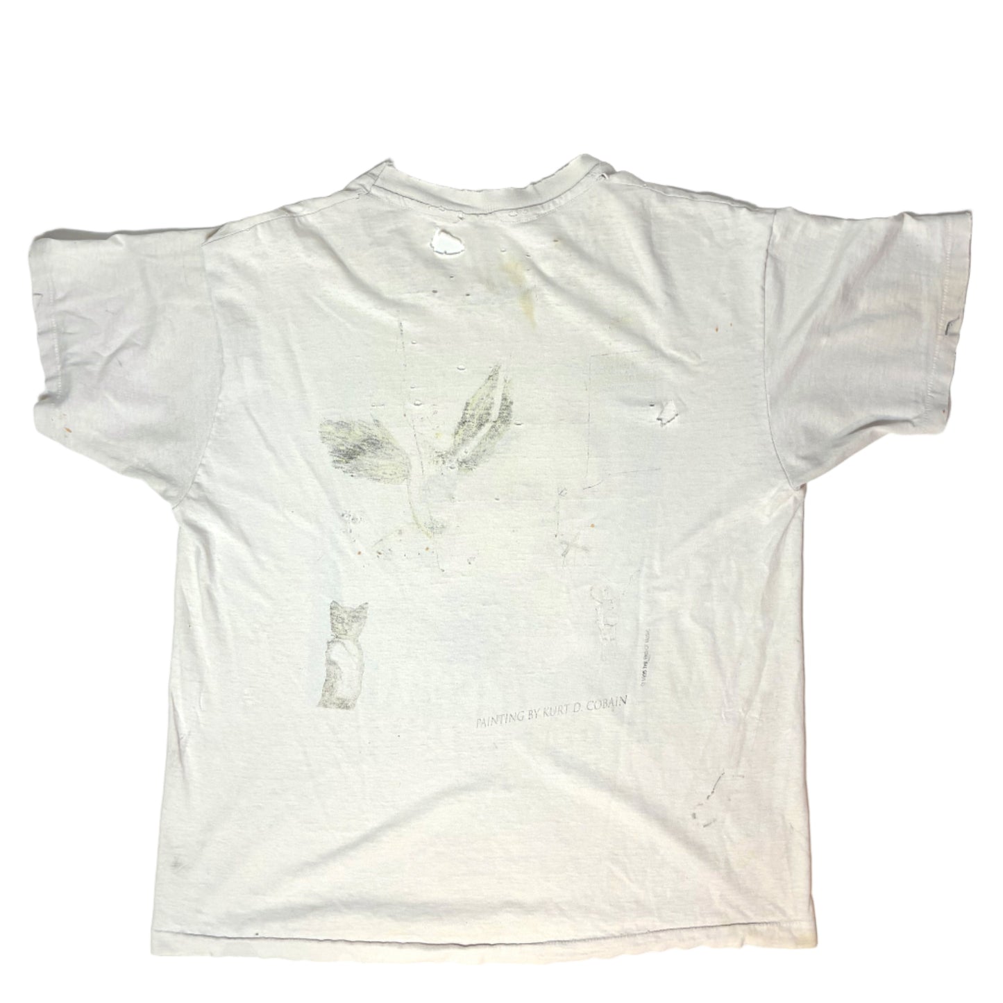 Kurt Cobain 1994 'Memorial' T-Shirt *Thrashed