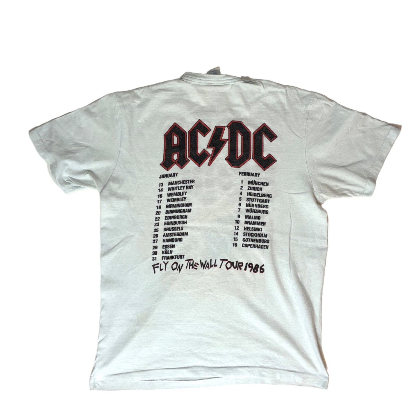 AC/DC 1986 'Fly On The Wall Tour' T-Shirt