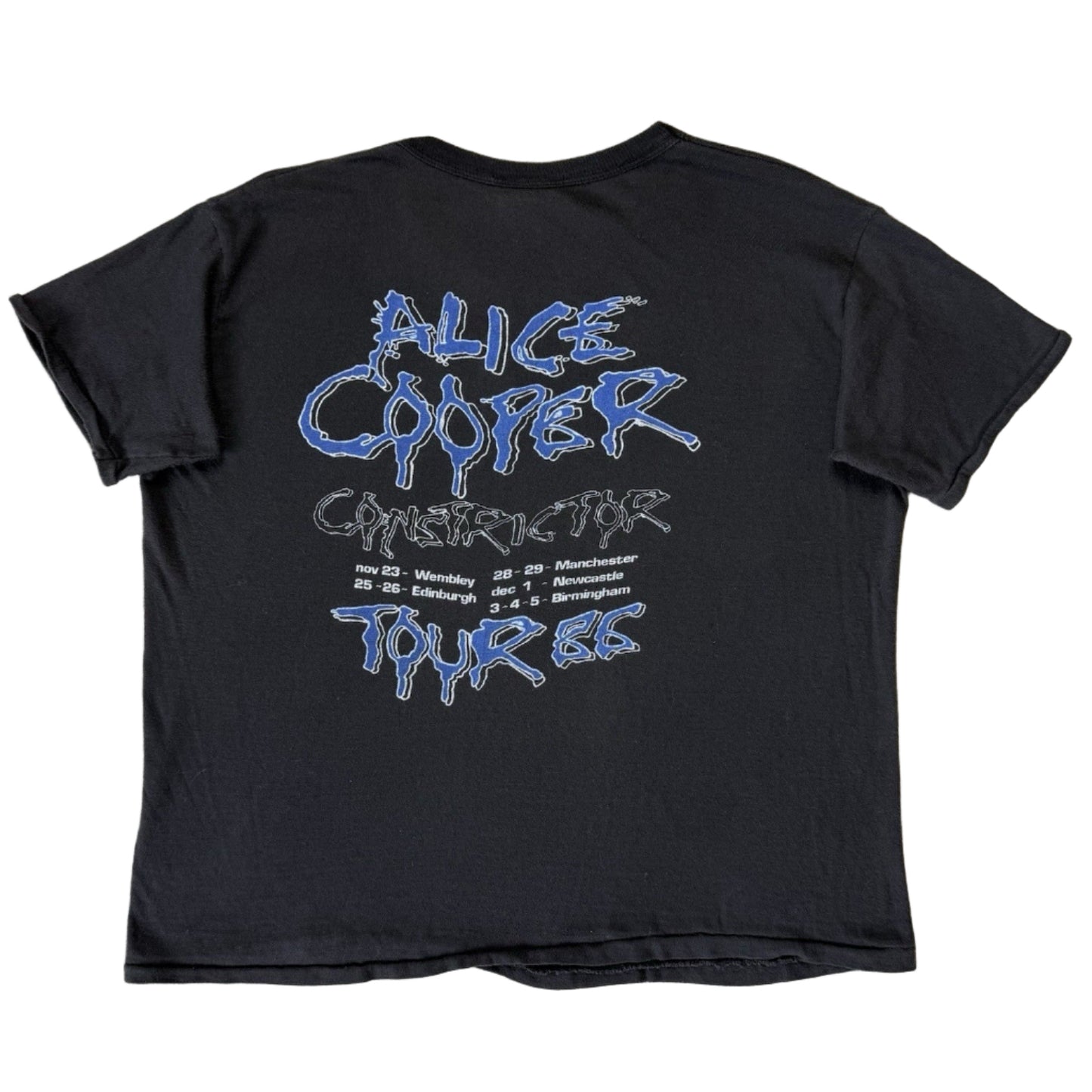 Alice Cooper 1986 'Constrictor Tour' T-Shirt